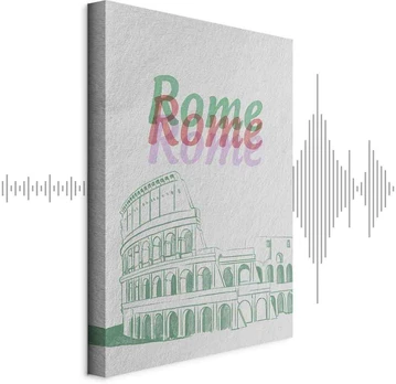 Artgeist Paveikslas - Rome in Watercolours (1 Part) Vertical