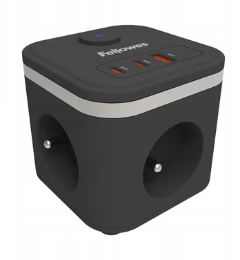 Fellowes Power cube, TYP E, juoda