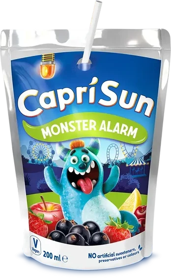 Sulas dzēriens CAPRI-SUN Monster Alarm Fruit, 0.2l