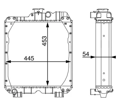 Variklio radiatorius MAHLE CR 101 000S