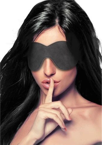 Ouch By Shots DIAMOND Intimate Eye Mask - Adjustable Faux Leather, Studded Design