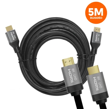 LTC HDMI-HDMI cable (v2.1 | 8K | 5 m) juodas