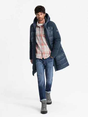 men's jacket dark mėlynas