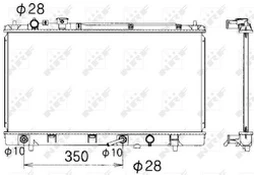 Variklio radiatorius NRF NRF 53340