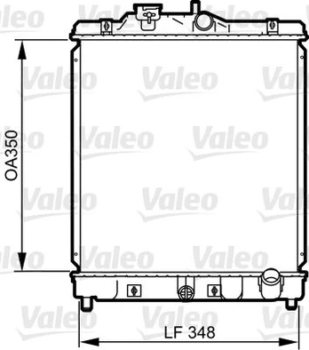 Radiatorius, variklio aušinimas VALEO 734117