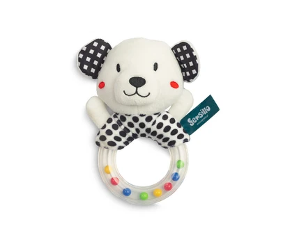 Plīša grabulis BLACK&WHITE BEAR 0301