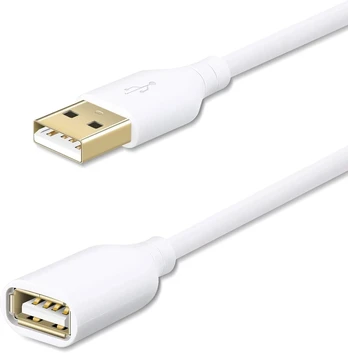 Fasgear Usb 2.0 prailginimo laidas 5m, baltas