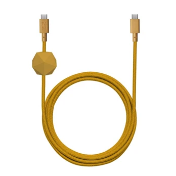 Kabelis USB Native Union USB-C - USB-C 3 m Geltonas (ACABLE-C-KFT-NP)