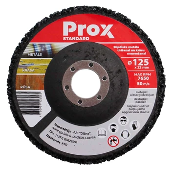 "Prox Standard" 125x22 mm šlifavimo diskas šlifavimui ir dažų šalinimui