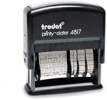 Trodat Stempel trodat Wortdrehstempel Printy DE m. Datum DB 4817P4