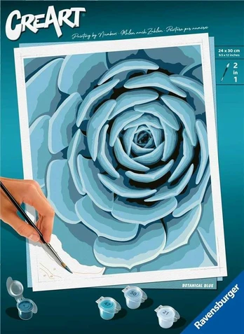 Ravensburger CreArt: Botanical Mėlyna
