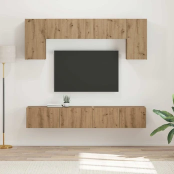 TV spintelių komplektas 4 pcs Senas medis Apdirbta mediena