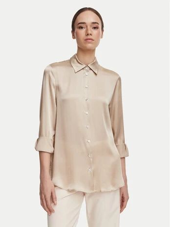 Marella Marškiniai Alfio 2623116045 Smėlio Regular Fit