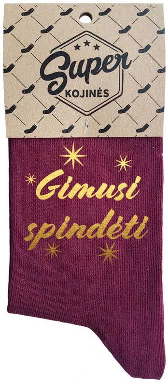 Moteriškos kojinės "Gimusi spindėti"
