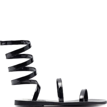 Basutės moterims, Juoda, Ofis patent sandals