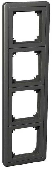 SCHNEIDER ELECTRIC EXXACT COMBI 4-GANG FRAME ANTHRACITE
