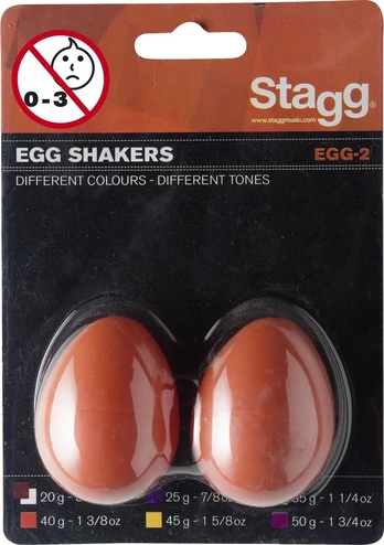 Barškučiai (pora, oranžiniai) Stagg EGG-2 OR