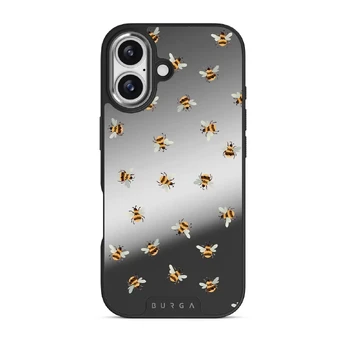 Honeycomb - iPhone 17 Case, Elite Mirror Dark (MagSafe) / Silver
