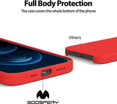 Mercury Soft Jelly Back case for Samsung Galaxy S21 5G G991 Red