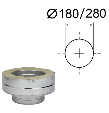 Apatinis adapteris „-“. D-180/280 mm.