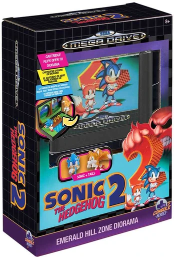 Kelioninis Console Heroes Sonic The Hedgehog 2 Mega Drive diorama