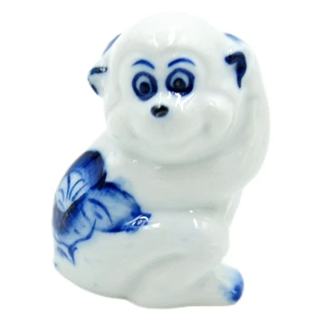 Porceliano statulėlė "Beždžionė", 4,5 cm
