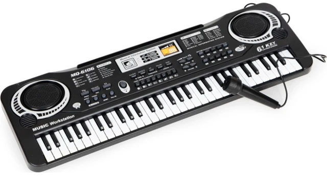 Elektrinė pianino klaviatūra su mikrofonu vaikams