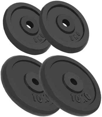 Svoriai, 4vnt., 2x10kg+2x5kg, ketus