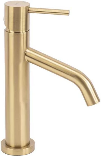Praustuvo maišytuvas REA Level Low, Brushed Gold
