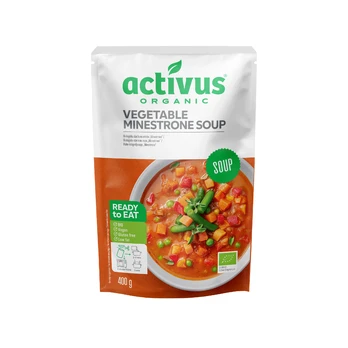 Daržovių sriuba „Minestrone“, ekologiška