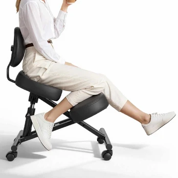 Ergonominė kėdė su atlošu ir ratukais