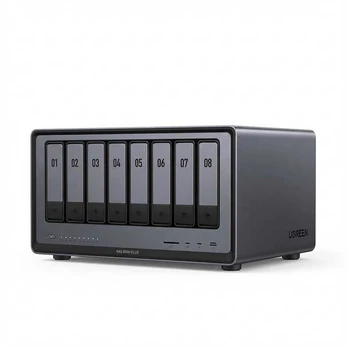 Serveris „UGREEN NASync DXP8800 Plus“ 8 skyrių NAS 0/8 SATA + 0/2 M.2 SSD, 2x 10GbE, 8 GB RAM
