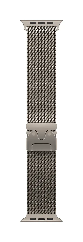 49mm Natural Titanium Milanese Loop - Medium