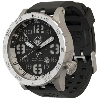 Hazard 4 Heavy Water Diver BlackTie B GMT White Nardymo laikrodis