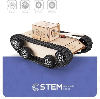 Extra Digital Medinis konstruktorius "Elektrinis tankas", mokomasis modelis