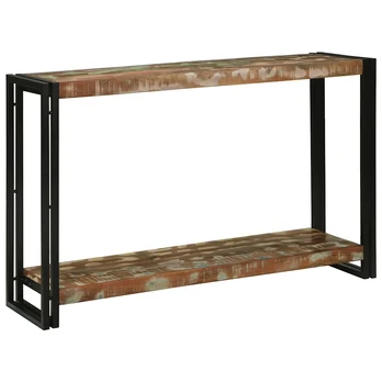 Konsolinis stalas 120 x 33 x 75 cm perdirbtos medienos masyvas