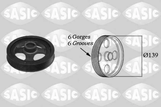 SASIC SAS2156028 Crank pulley