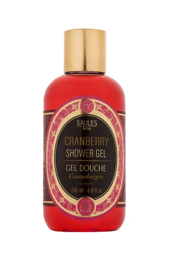 Dušo želė 200ml CRANBERRY Saules Fabrika
