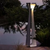 "Osmoz" LED saulės lempa iš aliuminio, 175 cm, balta