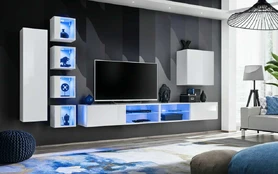 Sekcija Switch XXVI su LED apšvietimu, balta kaina
