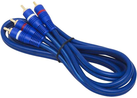 Blow Jungtis 2xRCA 6mm 1.5m Mėlynas CONNECTED