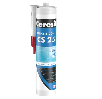 Sanitarinis silikoninis hermetikas CERESIT CS25 Express, skaidrus, 280 ml