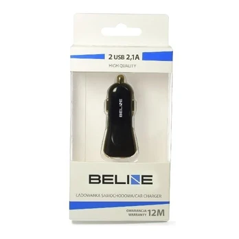 Beline Įkroviklis samochodowa 2xUSB 2.1A juoda