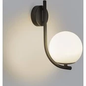 "Forlight" sieninis šviestuvas "Sfera Single", juodas, stiklas, plotis 12 cm