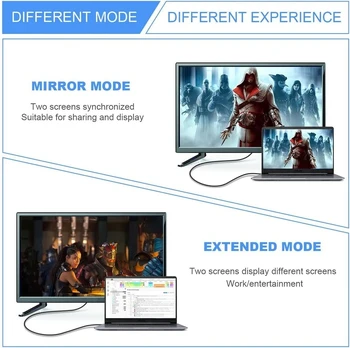 Micro Hdmi į Hdmi 2.1 prailginimo adapteris, palaiko 8k 60hz