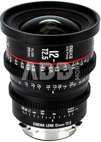 Meike 12mm T2.5 Super 35 Prime Cinema Lens PL Mount
