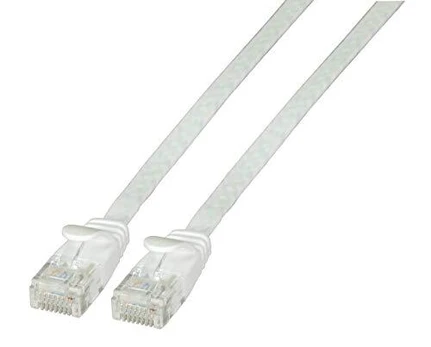 EFB EFB RJ45 Flachpatchkabel U / UTP, Cat.6A, PVC, 0,25m, baltas
