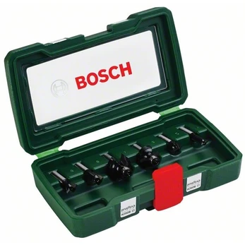 Bosch 6 dalių frezų komplektas, 8mm kotu