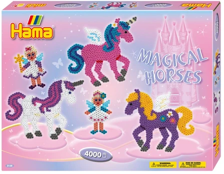 Hama Beads Hama - Midi Beads - Giftbox - Magical Horses (3138)