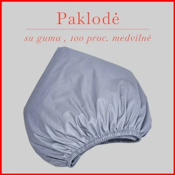 Paklodė su guma - 200x200+20cm.